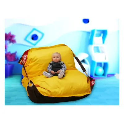 BeanBag Sedací pytel 189x140 duo brown - yellow