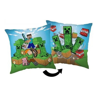 Jerry Fabrics polštářek Minecraft Creeper rush 40x40 cm