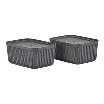 Zone Denmark Úložný box Pulp Black (sada 2 ks) 32x23 cm