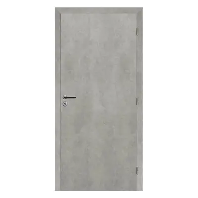 Solodoor Interiérové dveře 80 P, 850 × 1985 mm, fólie, pravé, beton, plné