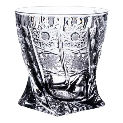 Onte Crystal Bohemia Crystal ručně broušené sklenice na whisky Quadro 500pk 340 ml 2KS