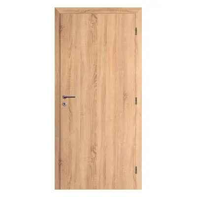 Solodoor Interiérové dveře 80 P, 850 × 1985 mm, fólie, pravé, dub Mystic, plné