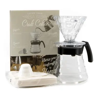 Hario V60-02 Craft Coffee Maker kit - černá plastová sada