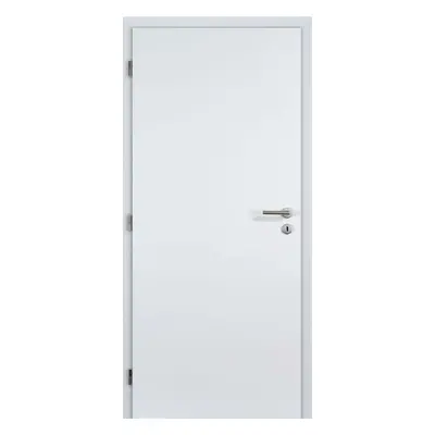 Doornite Basic Interiérové dveře 60 L, 646 × 1983 mm, lakované, levé, bílé, plné