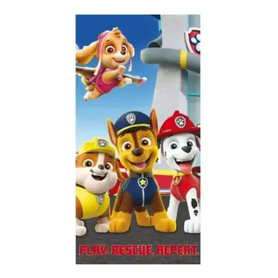 Dětská osuška PAW PATROL modrá 70x140cm Setino