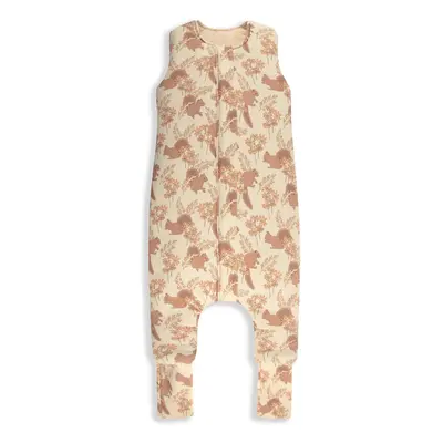 Celoroční spací pytel s nohavicemi Sleepee Vintage Animals Almond/Cream S