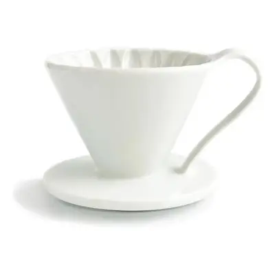 Cafec Arita Ware Flower dripper 4 - bílý