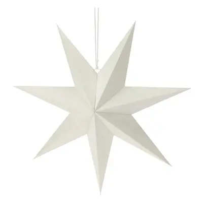 Vánoční papírová dekorace White star, 60 x 60 x 1,5 cm