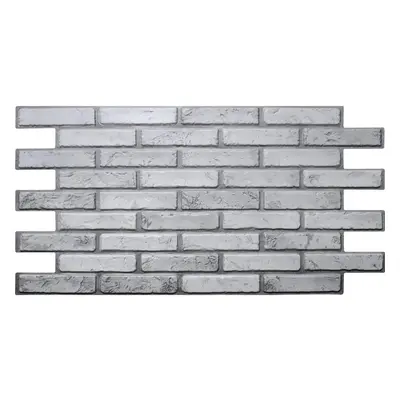 Obkladové panely 3D PVC TP10009236, rozměr 971 x 498 mm, cihla světlá, GRACE