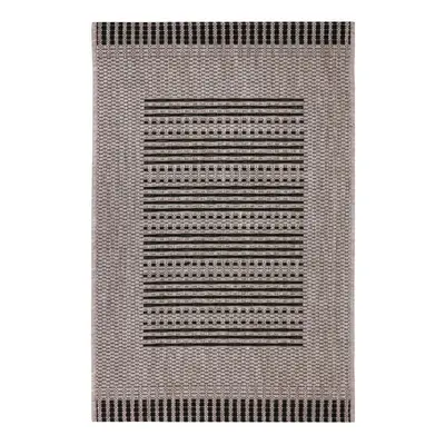 Devos koberce Kusový koberec Floorlux 20001 Silver/Black – na ven i na doma - 120x170 cm