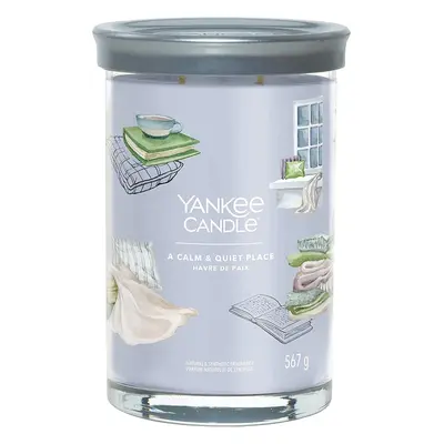 Yankee Candle vonná svíčka Signature Tumbler ve skle velká Calm & Quiet place 567g