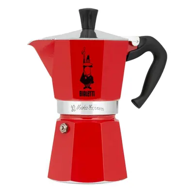 Bialetti Moka Express 3 šálky - červená moka konvice