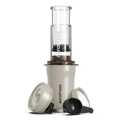 AeroPress Go Plus Travel System - cestovní kávovar - krémový