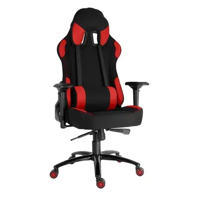 Herní židle Neoseat GAMER TEX — látka, černá / červená, nosnost 130 kg