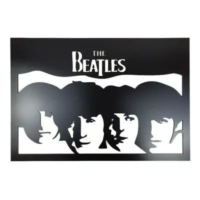 Živá Zeď Dřevěná nástěnná dekorace The Beatles černá