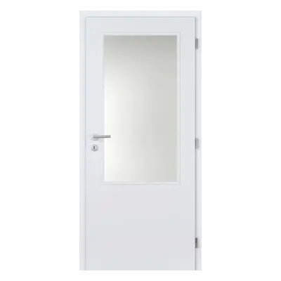 Doornite Basic Interiérové dveře 2/3 sklo, 70 P, 746 × 1983 mm, lakované, pravé, bílé, prosklené