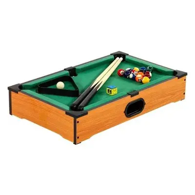 GamesPlanet® 11759 Mini kulečník pool s příslušenstvím 51 x 31 x 10 cm, světlý