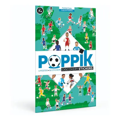 POPPIK XXL vzdělávací samolepkový plakát Fotbal 7+