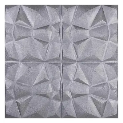 Samolepící pěnové 3D panely RS011-3, cena za kus, rozměr 70 x 69 cm, diamant stříbrný, IMPOL TRA