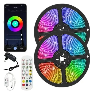 BERGE Sada LED pásků 10m RGB Smart WIFI MOBILE