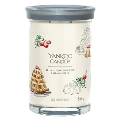 Yankee Candle vonná svíčka Signature Tumbler ve skle velká Spun Sugar Flurries 567g