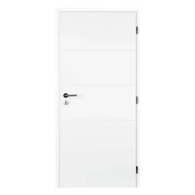 Doornite Quatro Interiérové dveře 80 P, 846 × 1983 mm, lakované, pravé, bílé, plné