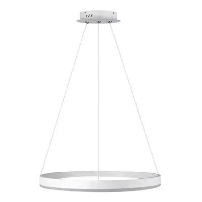 German Závěsné LED stropní svítidlo Noble / 60 cm / 3675 lm / bílá