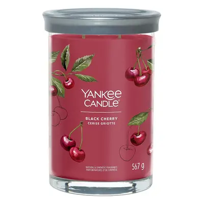 Yankee Candle vonná svíčka Signature Tumbler ve skle velká Black Cherry 567 g