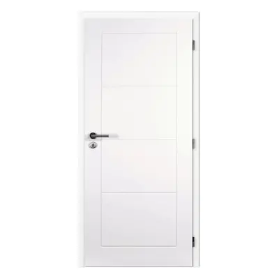 Doornite Dakota Interiérové dveře 80 P, 846 × 1983 mm, lakované, pravé, bílé, plné