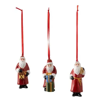 Nostalgic Ornaments vánoční závěsná dekorace, Santa Claus, 3 ks, Villeroy & Boch