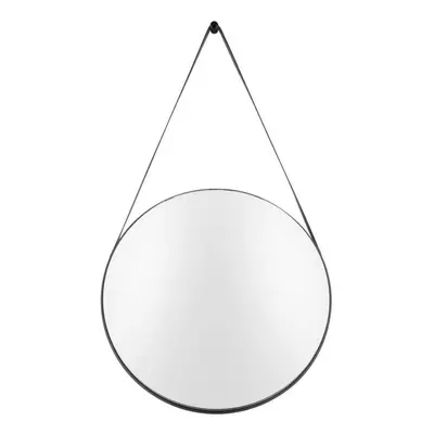 Nástěnné zrcadlo s rámem v černé barvě PT LIVING Balanced, ø 47 cm