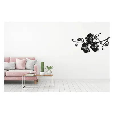 Lepy.cz Samolepka na zeď Květina Orchidej Velikost (šířka x výška): 75x40cm, Barevná varianta: M