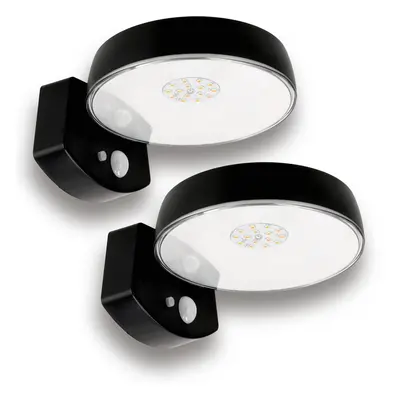 ECOLIGHT 2x LED solární fasádní lampa se senzorem pohybu