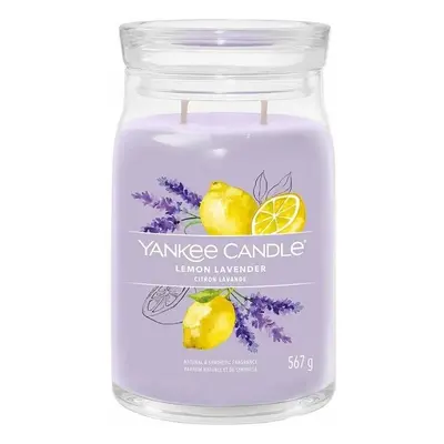 Yankee Candle vonná svíčka Signature ve skle velká Lemon Lavender, 567 g