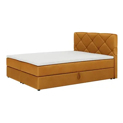 Expedo Čalouněná postel boxspring SCARLETT + vrchní matrace, 180x200, itaka 33