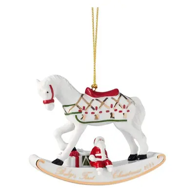 Christmas Classic Vánoční ozdoba houpací kůň, 10 cm, Villeroy & Boch