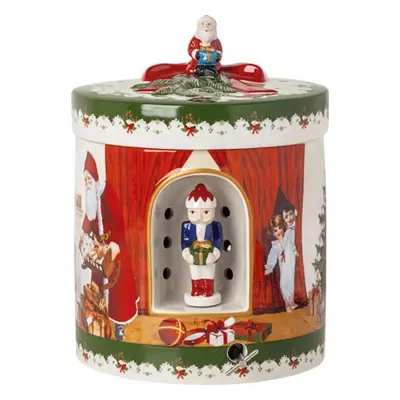 Christmas Toys hrací skříňka/svícen, Santa s dárky, 16x16x21,5 cm, Villeroy & Boch