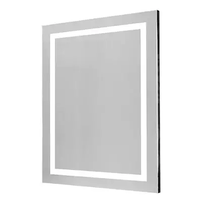 German Nástěnné zrcadlo Space light s LED osvětlením / 60 x 80 cm / vypínač / LED osvětlení / 97