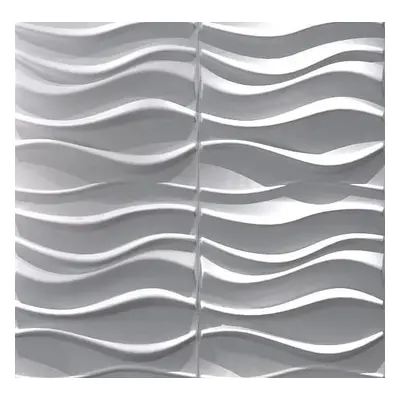 Obkladové panely 3D PVC 10143, rozměr 500 x 500 mm, Wave, IMPOL TRADE