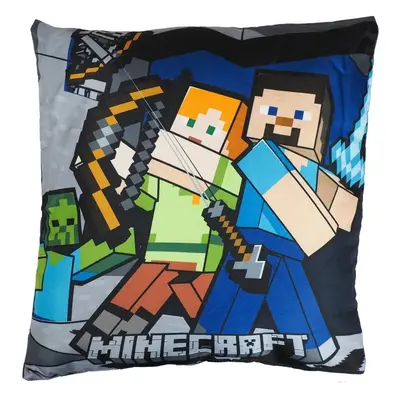 Jerry Fabrics Dětský polštářek s potiskem - Minecraft | 40 x 40 cm