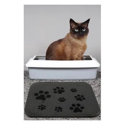 ASIR Podložka pro kočky CAT LITTER MAT TRACE šedá