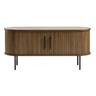 Hnědý TV stolek v dekoru dubu 120x56 cm Nola – Unique Furniture