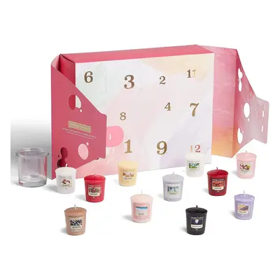 Yankee Candle Dárková sada: 12x votivní vonná svíčka a 1x svícínek