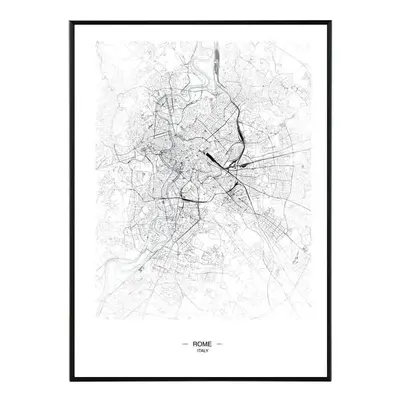 Rome map - 50x70 cm Obraz