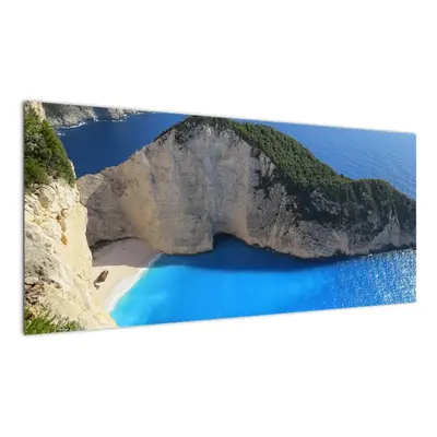 Obraz mořské zátoky - Zakynthos (100x40cm)