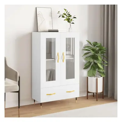 Skříň highboard bílá 69,5 x 31 x 115 cm kompozitní dřevo