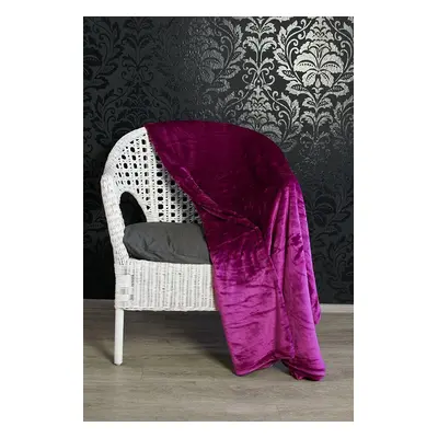 TP Mikroflanelová deka Premium 230x200 - Purpurová