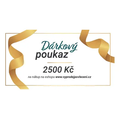 Dárkový poukaz na 2500 Kč Forma poukazu: Tištěný