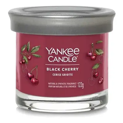 Yankee Candle vonná svíčka Signature Tumbler ve skle malá Black Cherry 122 g