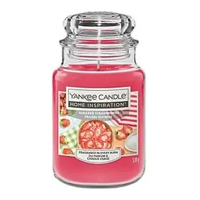 Yankee Candle vonná svíčka Classic ve skle velká Sugared Strawberries 538 g